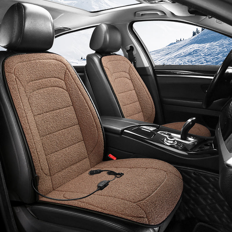 CozySheep 12V Heated Car Seat Cover – Dual Heat Levels, Sherpa Comfort, Constant Temperature Control