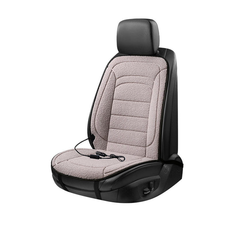 CozySheep 12V Heated Car Seat Cover – Dual Heat Levels, Sherpa Comfort, Constant Temperature Control