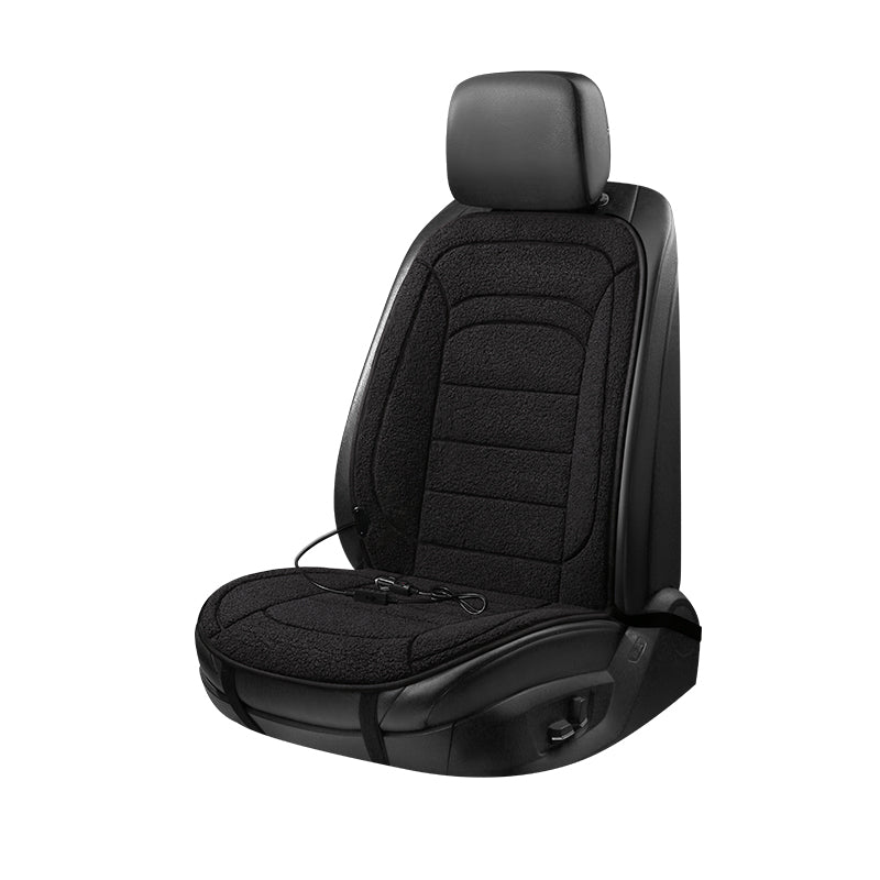 CozySheep 12V Heated Car Seat Cover – Dual Heat Levels, Sherpa Comfort, Constant Temperature Control
