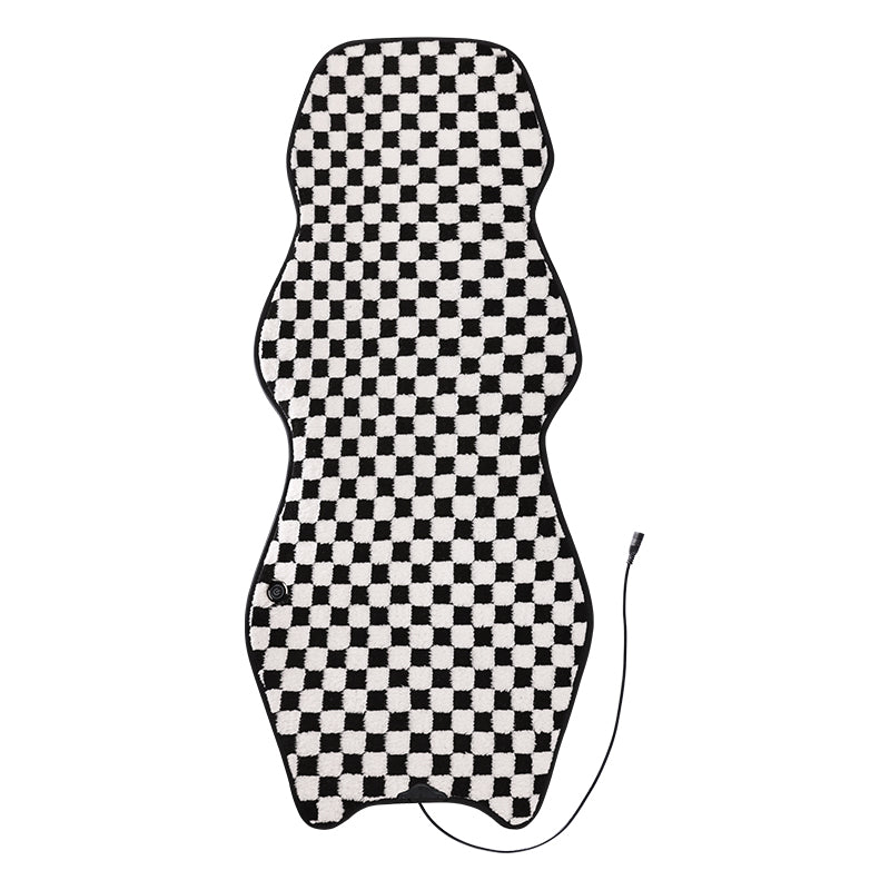 Graphene Pro Heated Car Seat Cushion – 12/24V | 3 Heat Levels | Smart Constant Temperature | Plaid Edition