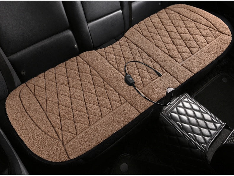CozySheep 12V Heated Car Seat Cover – Dual Heat Levels, Sherpa Comfort, Constant Temperature Control