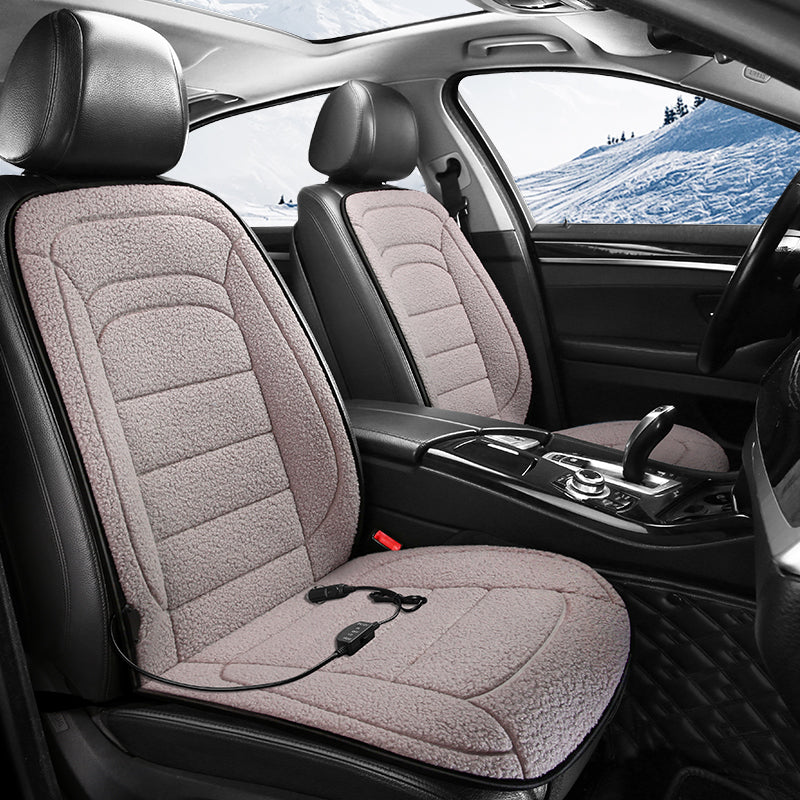 CozySheep 12V Heated Car Seat Cover – Dual Heat Levels, Sherpa Comfort, Constant Temperature Control