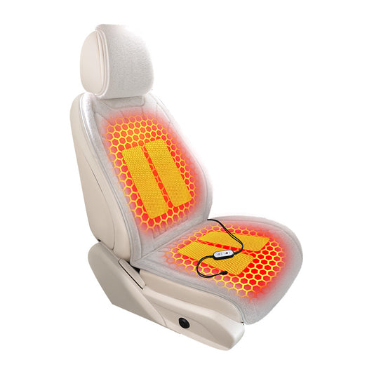 Graphene Pro+ Heated Car Seat Cushion – 12/24V | Auto On/Off Sensor | Plush Warmth