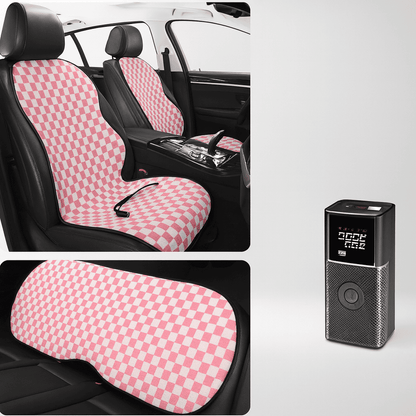 Winter Comfort Kit — Heated Seat Cushion + Portable Tire Inflator