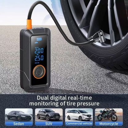 Portable Tire Inflator – Fast, Compact & LED Equipped